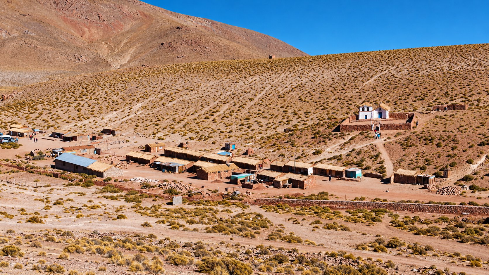 Geyser del Tatio y Poblado de Machuca